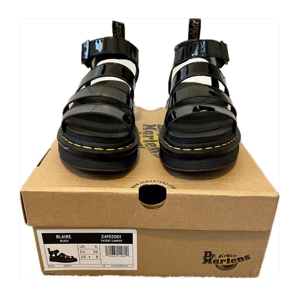 Dr. Martens Patent Lamper Platform Sandals